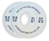 25KG FULL SET! 6 PAIRS 50mm OLYMPIC FRACTIONAL CHANGE WEIGHT PLATES