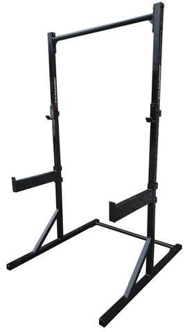 Heavy Duty Half rack with J-Hooks and safety spotters