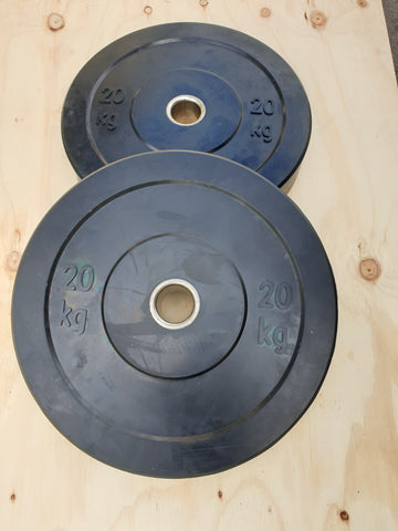 20kg pair - Olympic Bumper Weight Plates