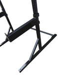 Heavy Duty Half rack with J-Hooks and safety spotters
