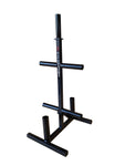 Weights tree for olympic size plates with barbell holders