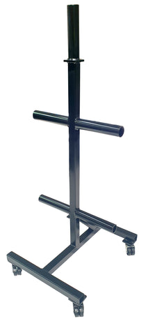 Weight tree for olympic plates with castor wheels